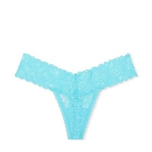 VS The Lacie Thong Panties Cool Aqua NWT
